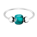 Eleganter Piercing-Ring aus 925 Sterling Silber mit Türkis – Nasen-, Ohr- & Lippenring