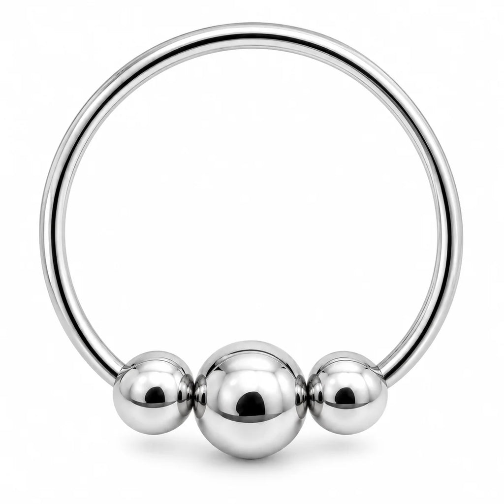 925 Silber Piercing Ring – Dünner, Kugelverschluss für Nase, Lippe & Ohr