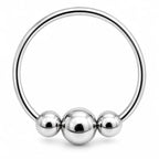 925 Silber Piercing Ring – Dünner, Kugelverschluss für Nase, Lippe & Ohr