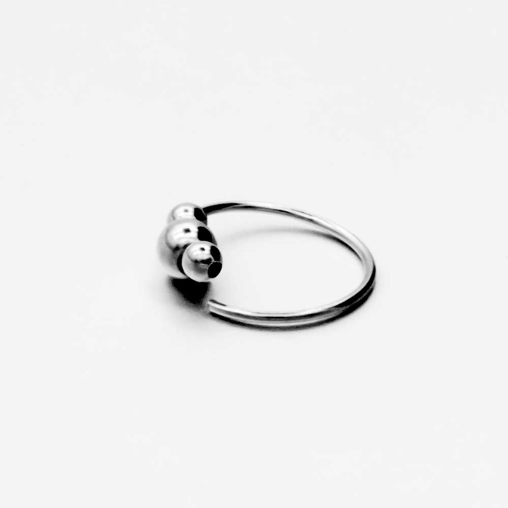 925 Sterling Silber Piercing Ring – Dünner, Wasserfester Kugelverschluss für Nase, Lippe & Ohr