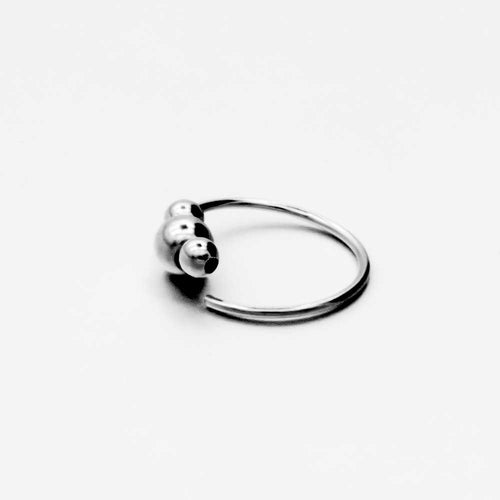 925 Sterling Silber Piercing Ring – Dünner, Wasserfester Kugelverschluss für Nase, Lippe & Ohr