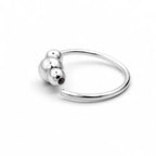 925 Silber Piercing Ring – Dünner, Kugelverschluss für Nase, Lippe & Ohr