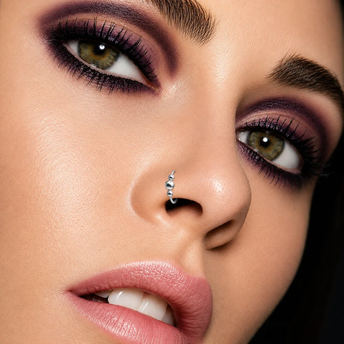 925 Silber Piercing Ring – Dünner, Kugelverschluss für Nase, Lippe & Ohr