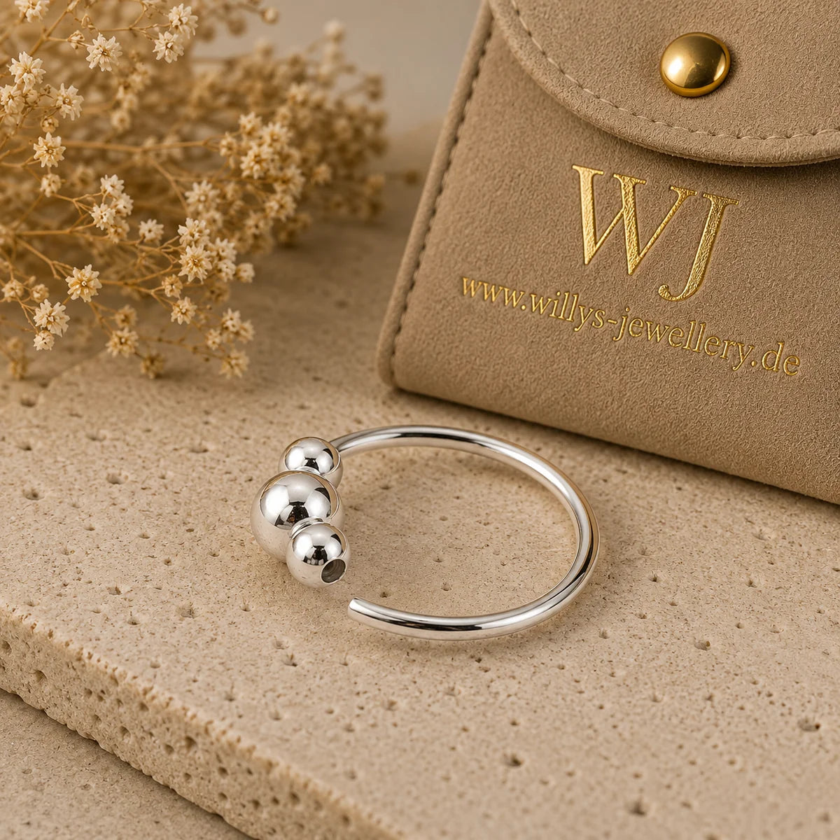925 Silber Piercing Ring – Dünner, Kugelverschluss für Nase, Lippe & Ohr