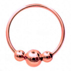 Eleganter Piercing-Ring 925 Sterling Silber vergoldet – für Nase, Lippe & Ohr