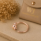 Piercing-Ring 925 Silber vergoldet – für Nase, Lippe & Ohr