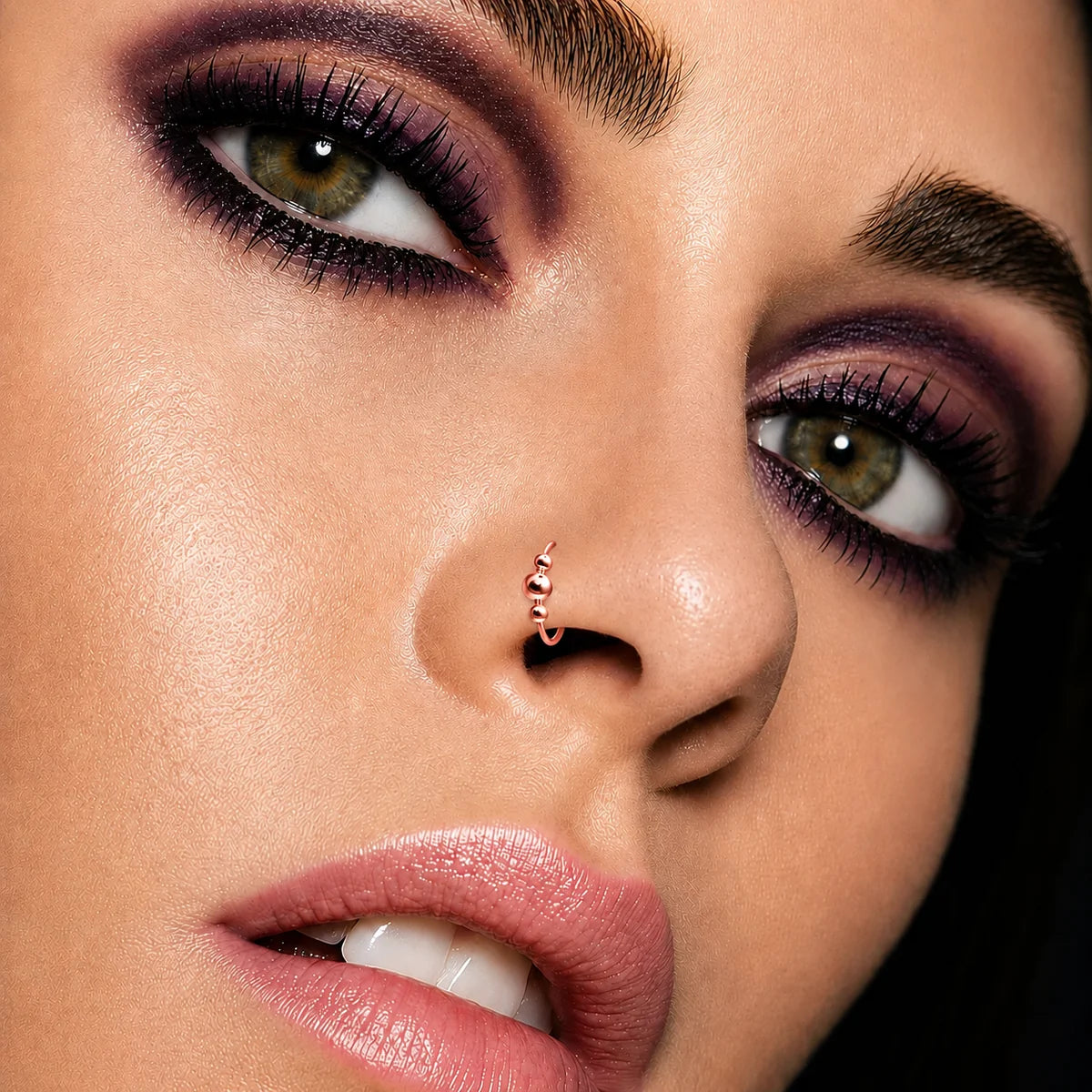 Piercing-Ring 925 Silber vergoldet – für Nase, Lippe & Ohr