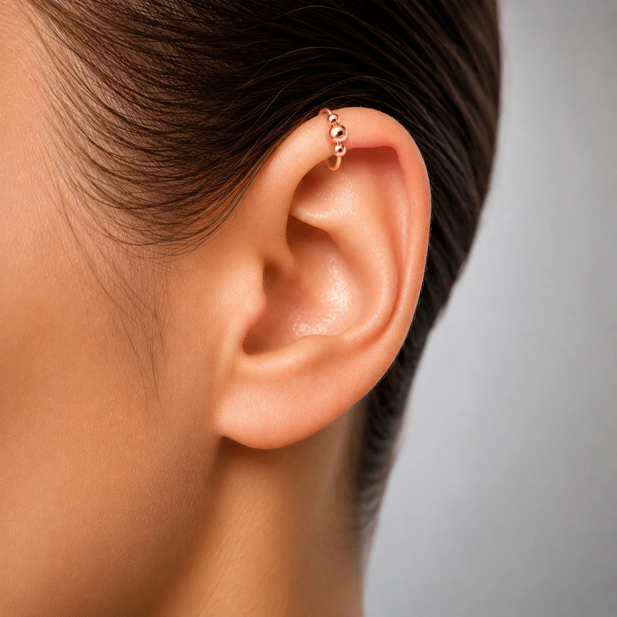 Piercing-Ring 925 Silber vergoldet – für Nase, Lippe & Ohr