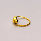 Eleganter Piercing-Ring 925 Sterling Silber vergoldet – für Nase, Lippe & Ohr
