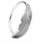 Feiner Feder-Piercingring aus 925 Sterling Silber – eleganter Ohr- & Nasenschmuck