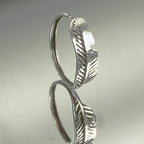 Feiner Feder-Piercingring aus 925 Sterling Silber – eleganter Ohr- & Nasenschmuck