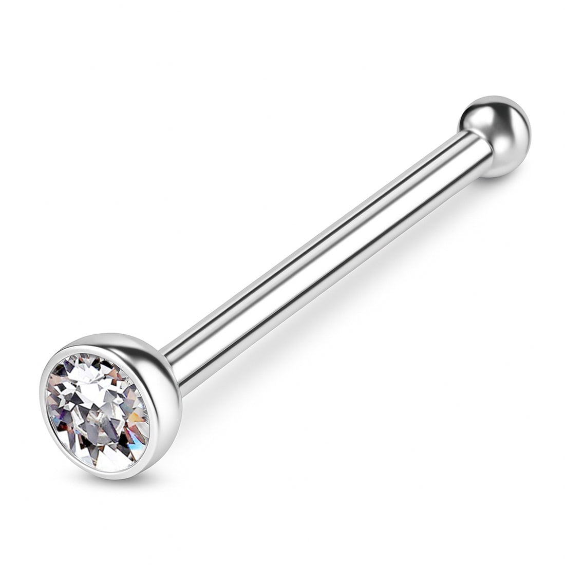 925 Sterling Silber Piercing Stecker mit Zirkonia – Edler Nasen-, Lippen- & Ohrschmuck für Damen