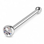 925 Silber Piercing Stecker mit Zirkonia – Edler Nasen-, Lippen- & Ohrschmuck für Damen