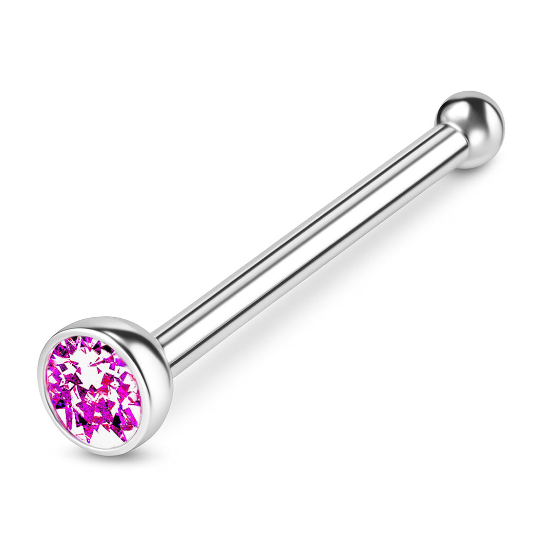 925 Sterling Silber Piercing Stecker mit Zirkonia – Edler Nasen-, Lippen- & Ohrschmuck für Damen