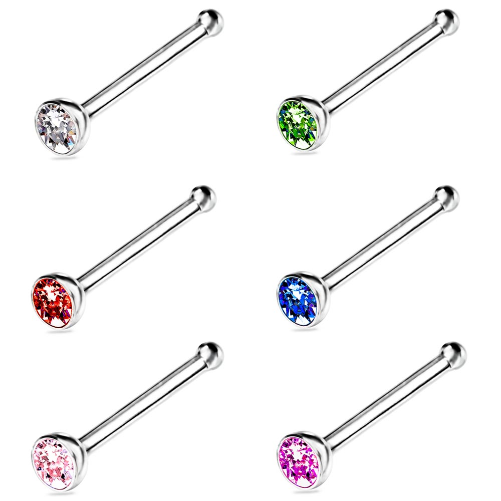 925 Sterling Silber Piercing Stecker mit Zirkonia – Edler Nasen-, Lippen- & Ohrschmuck für Damen