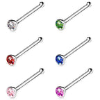 925 Sterling Silber Piercing Stecker mit Zirkonia – Edler Nasen-, Lippen- & Ohrschmuck für Damen