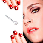 Eleganter 925 Sterling Silber Piercing-Stecker mit weißer Süßwasserperle – Handgefertigter Schmuck