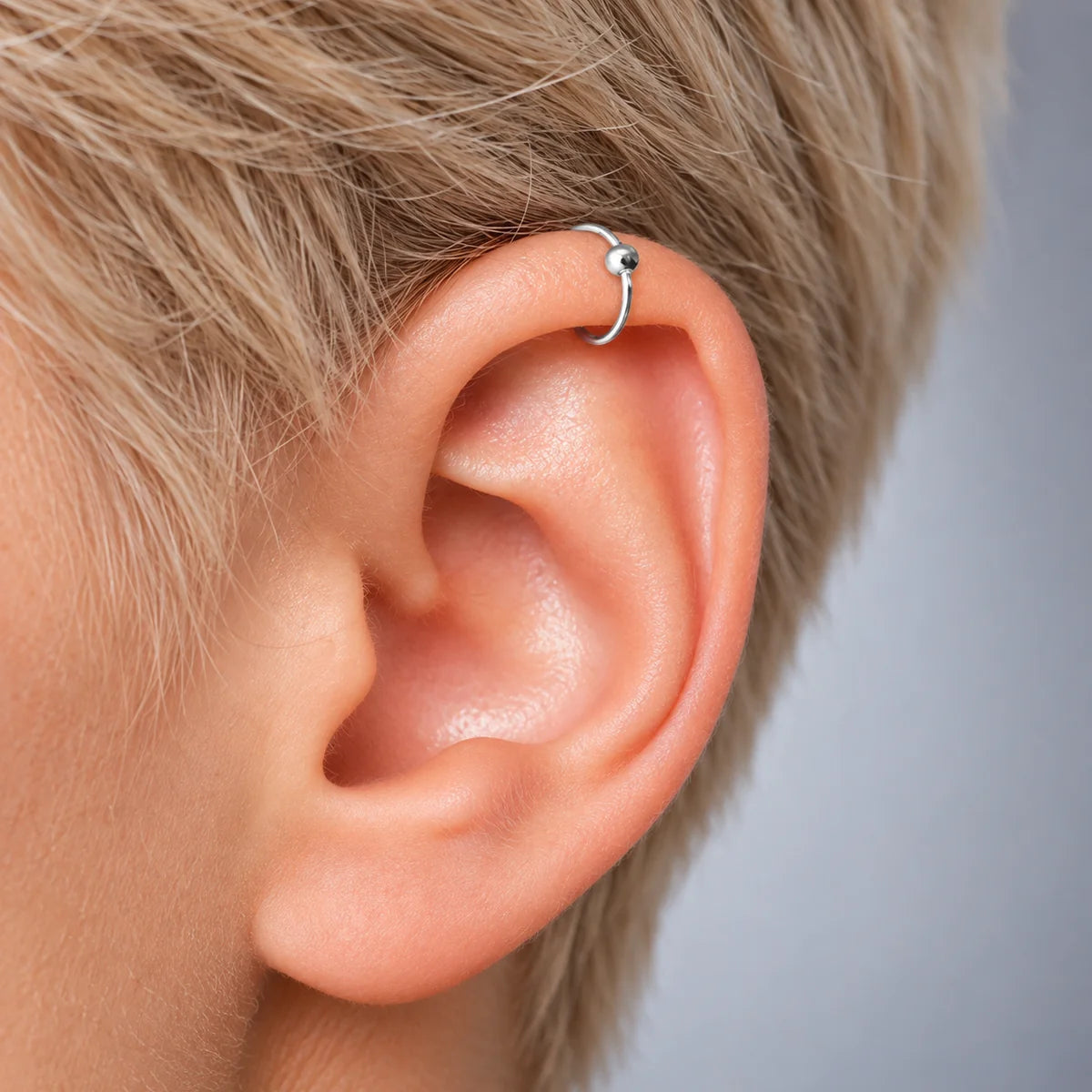 Eleganter Piercing-Ring 925 Sterling Silber – vielseitig als Nasen-, Ohr- oder Lippenring