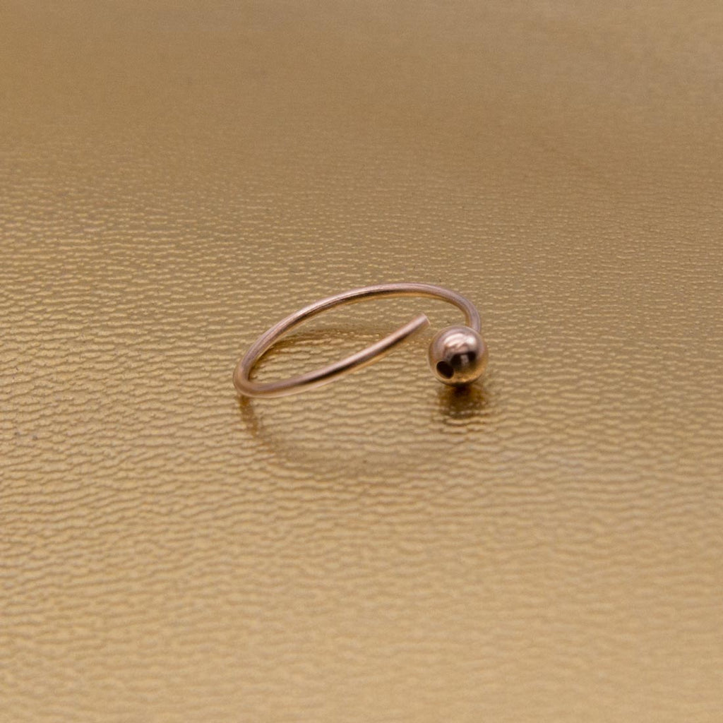 Eleganter Piercing-Ring 925 Sterling Silber – vielseitig als Nasen-, Ohr- oder Lippenring