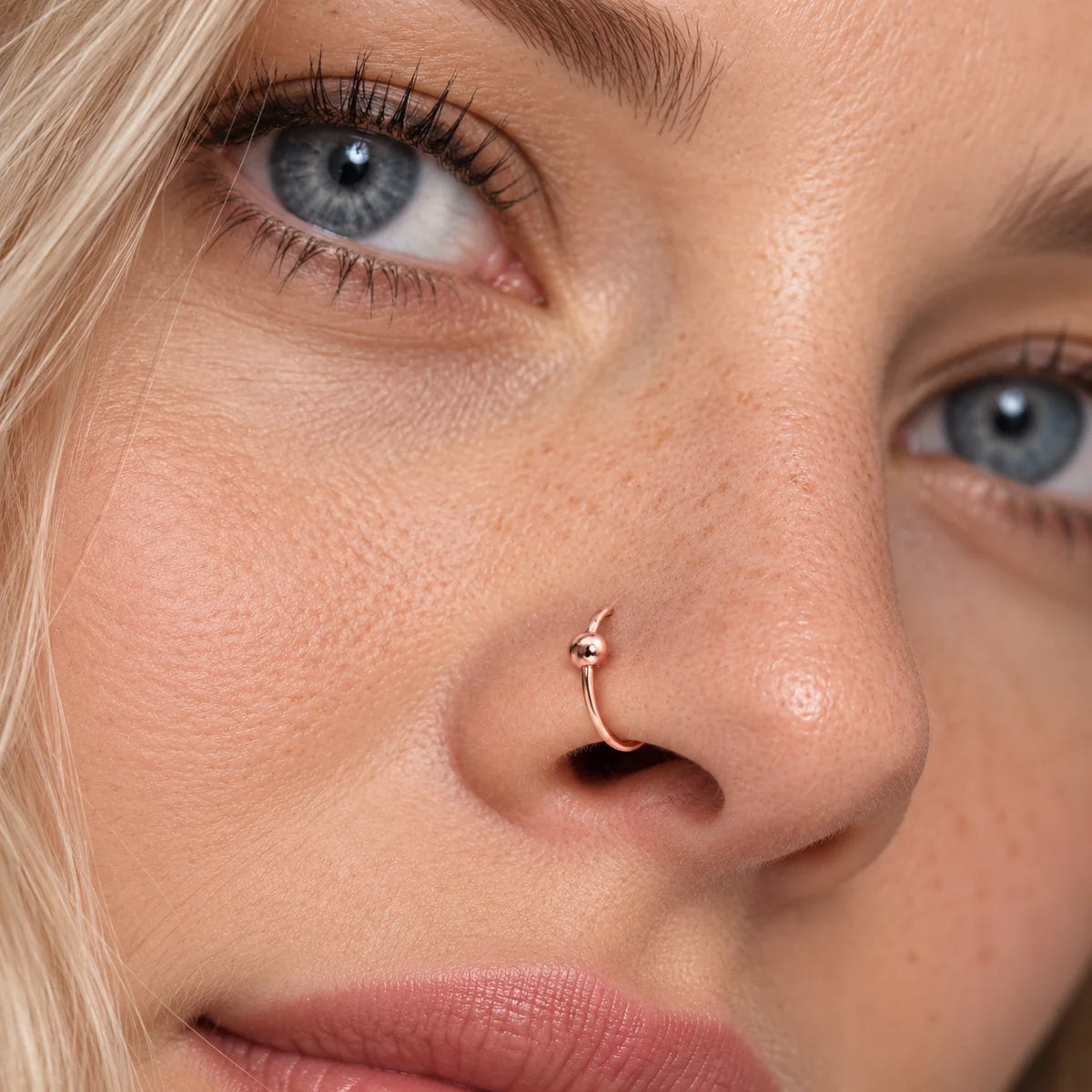 Eleganter Piercing-Ring 925 Sterling Silber – vielseitig als Nasen-, Ohr- oder Lippenring