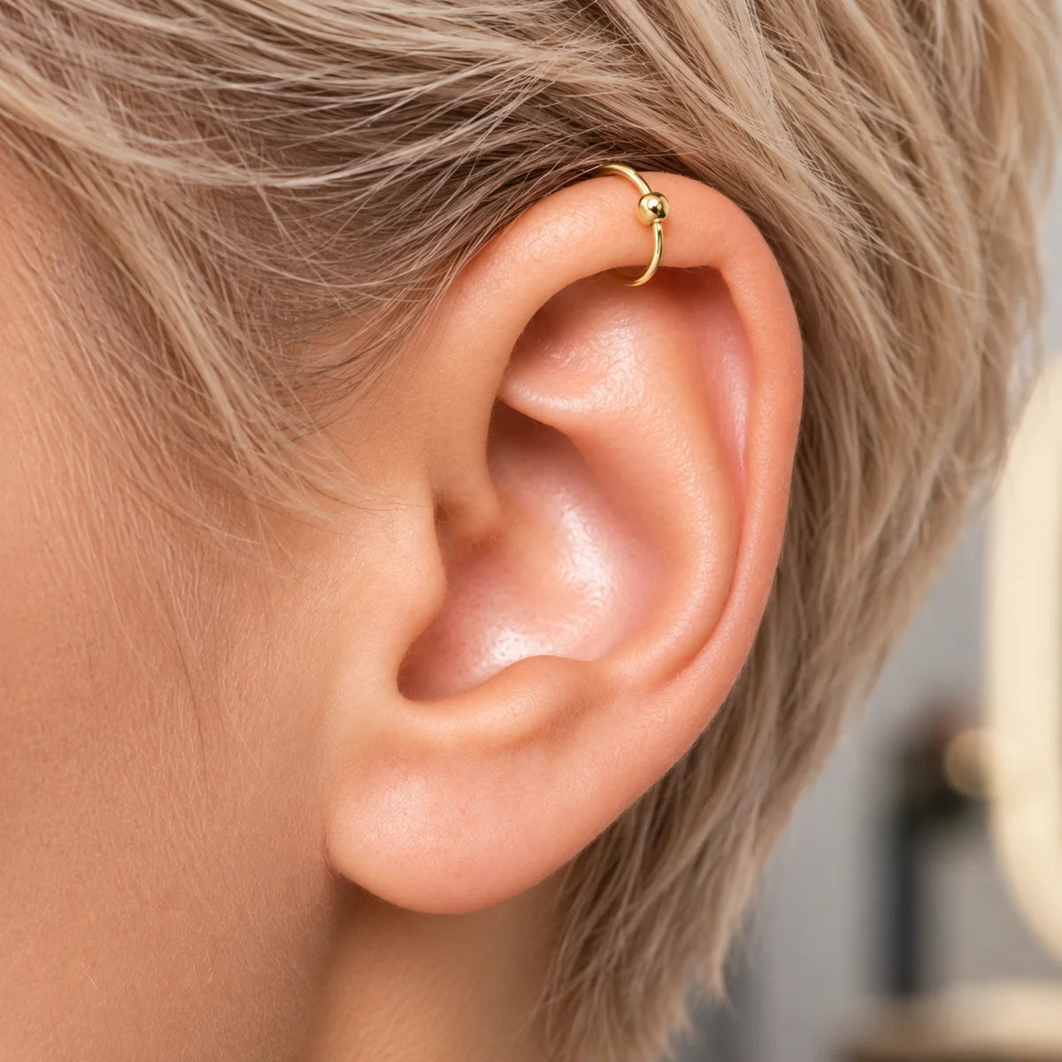 Eleganter Piercing-Ring 925 Sterling Silber – vielseitig als Nasen-, Ohr- oder Lippenring 