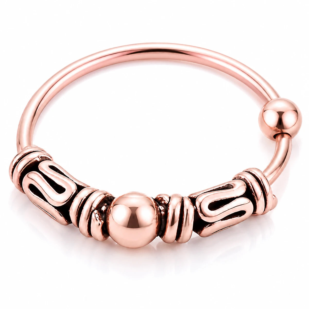 925 Silber Piercing Ring – Nasen-, Lippen- & Ohrschmuck – & (Vergoldet)
