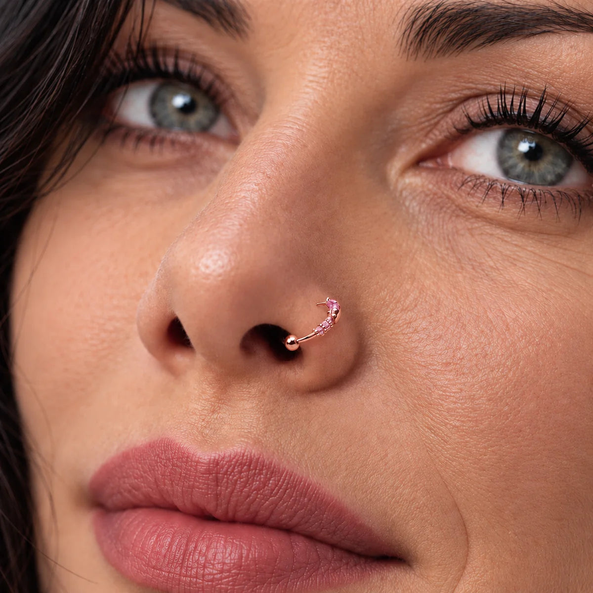 925 Silber Piercing Ring – Nasen-, Lippen- & Ohrschmuck – & (Vergoldet)