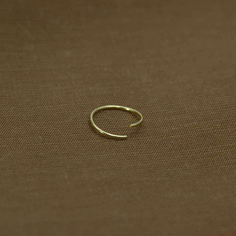 925 Sterling Silber Piercing Ring 18K vergoldet – filigran, wasserfest & vielseitig für Nase, Lippe | WILLYS JEWELLERY