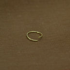 925 Sterling Silber Piercing Ring 18K vergoldet – filigran, wasserfest & vielseitig für Nase, Lippe | WILLYS JEWELLERY