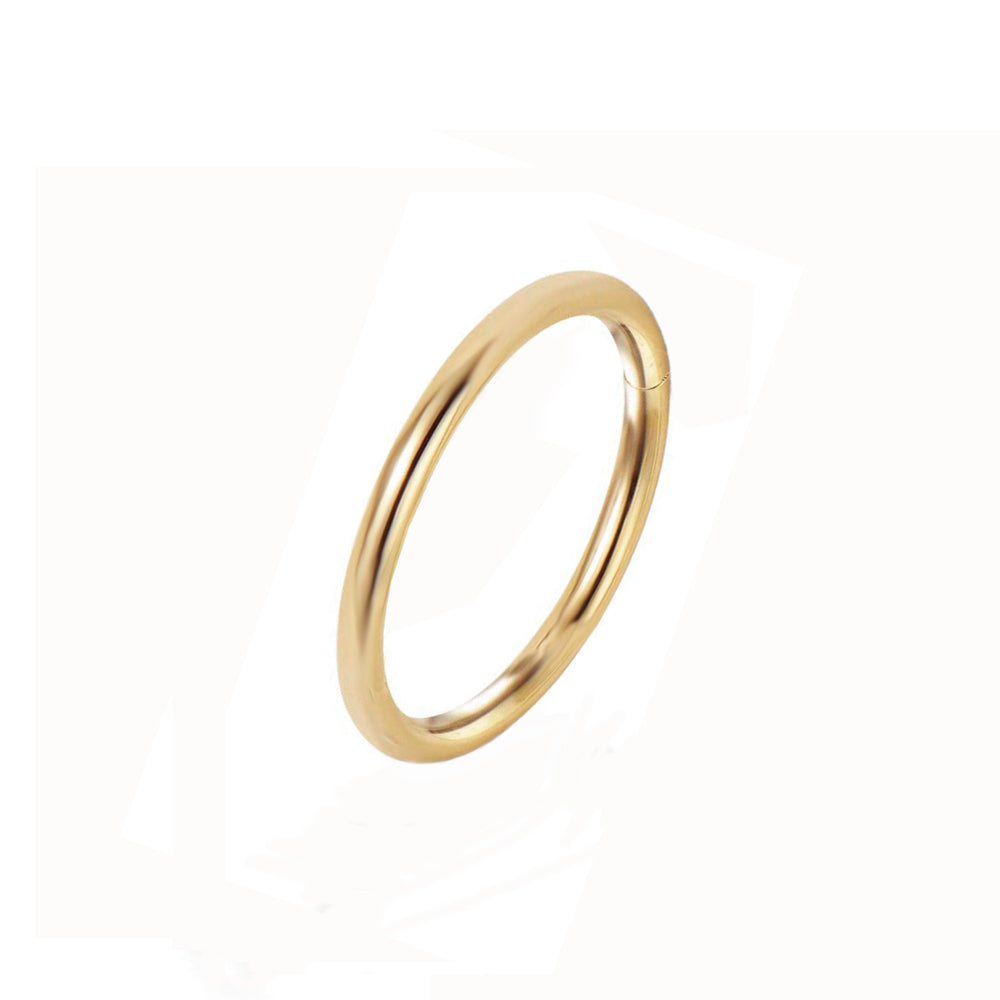925 Sterling Silber Piercing Ring 18K vergoldet – filigran, wasserfest & vielseitig für Nase, Lippe | WILLYS JEWELLERY