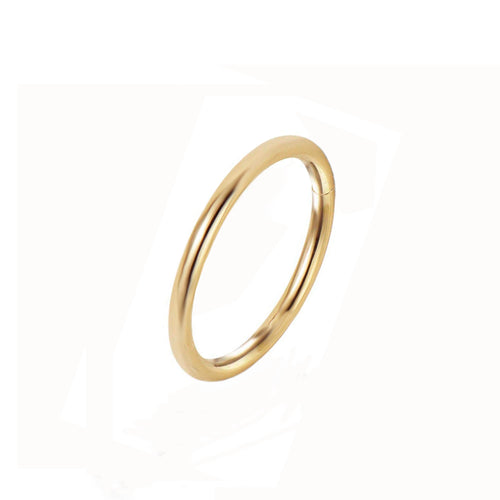 925 Sterling Silber Piercing Ring 18K vergoldet – filigran, wasserfest & vielseitig für Nase, Lippe | WILLYS JEWELLERY