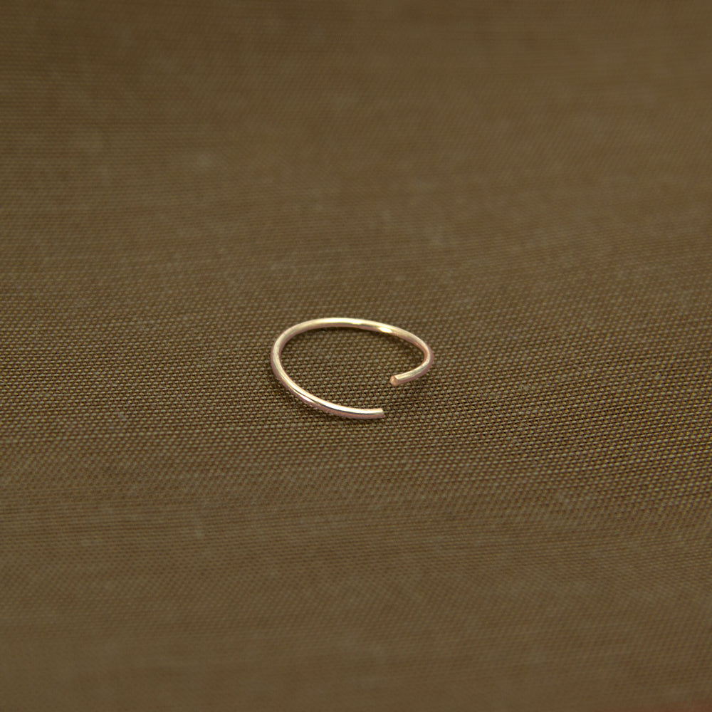 Eleganter Piercing-Ring 925 Sterling Silber – 18K Vergoldet, Dünn, Flexibel & Hautfreundlich | WILLYS JEWELLERY