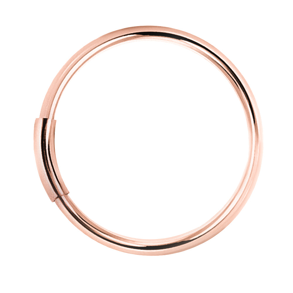 Eleganter Piercing-Ring 925 Sterling Silber – Dünner Hoop für Ohr, Nase & Lippe mit Tunnelverschluss | WILLYS JEWELLERY