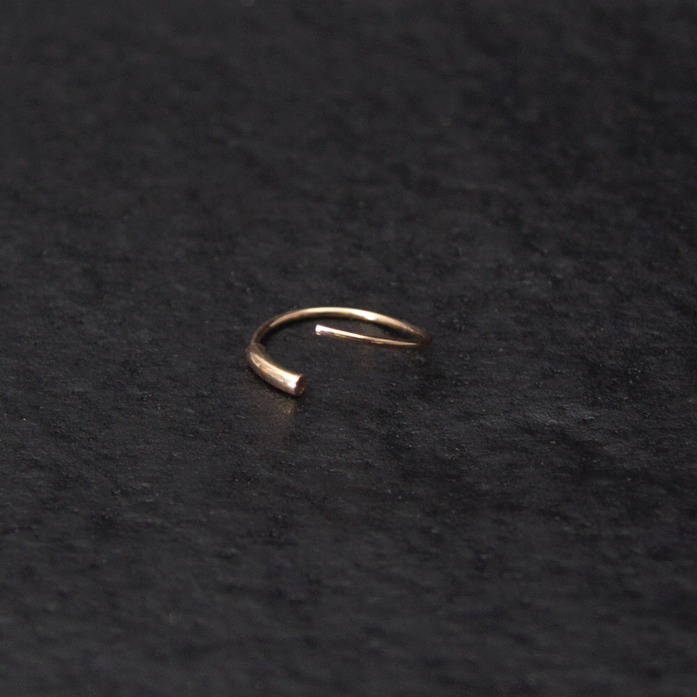 Eleganter Piercing-Ring 925 Sterling Silber – Dünner Hoop für Ohr, Nase & Lippe mit Tunnelverschluss | WILLYS JEWELLERY