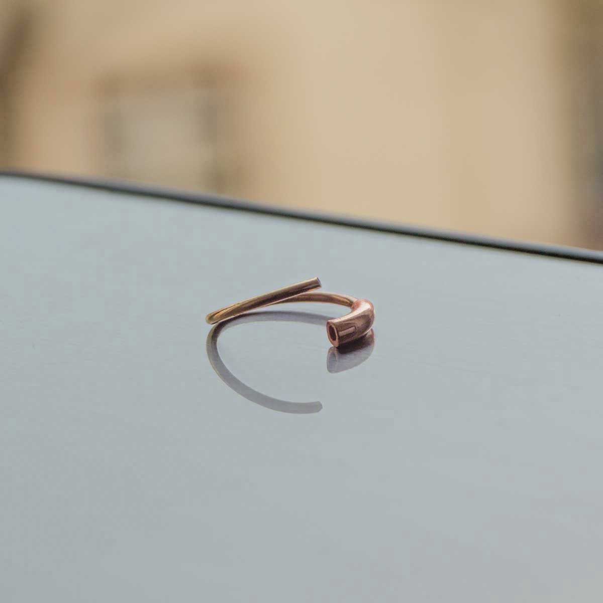 Eleganter Piercing-Ring 925 Sterling Silber – Dünner Hoop für Ohr, Nase & Lippe mit Tunnelverschluss | WILLYS JEWELLERY