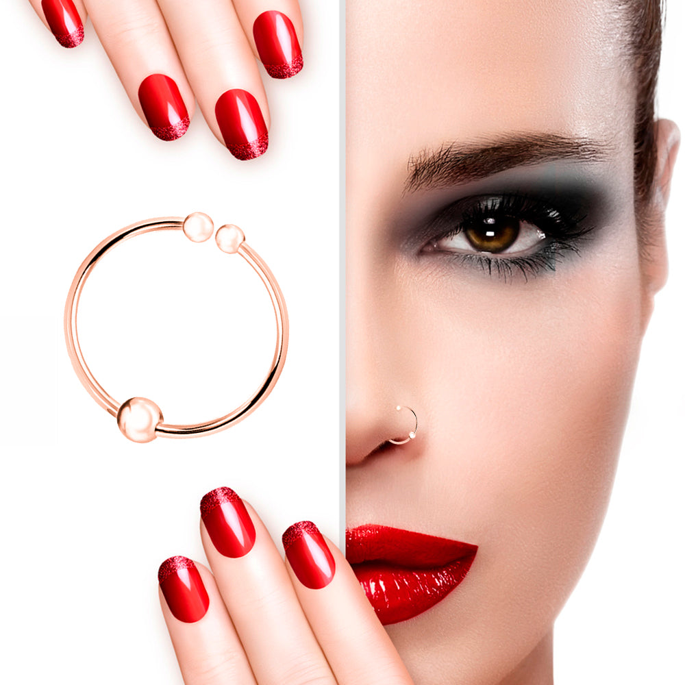 Eleganter Fake Clip-on Piercing Ring 925 Sterling Silber – Nasen-, Ohren- & Lippen-Schmuck | WILLYS JEWELLERY