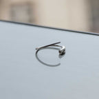 Piercing-Ring 925 Silber – Dünner Hoop für Ohr, Nase & Lippe mit Tunnelverschluss