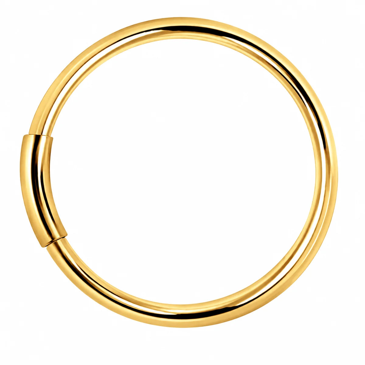 Piercing-Ring 925 Silber – Dünner Hoop für Ohr, Nase & Lippe mit Tunnelverschluss