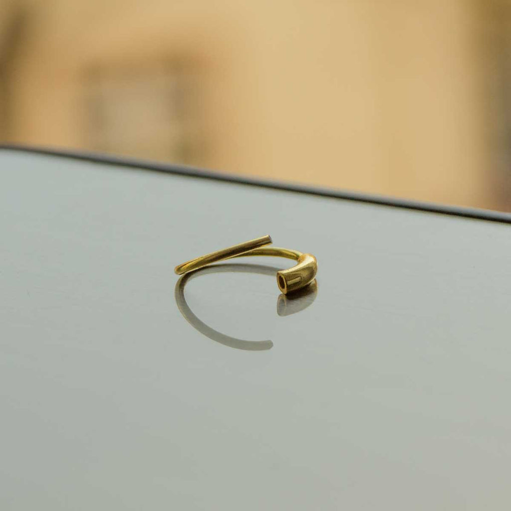 Piercing-Ring 925 Silber – Dünner Hoop für Ohr, Nase & Lippe mit Tunnelverschluss
