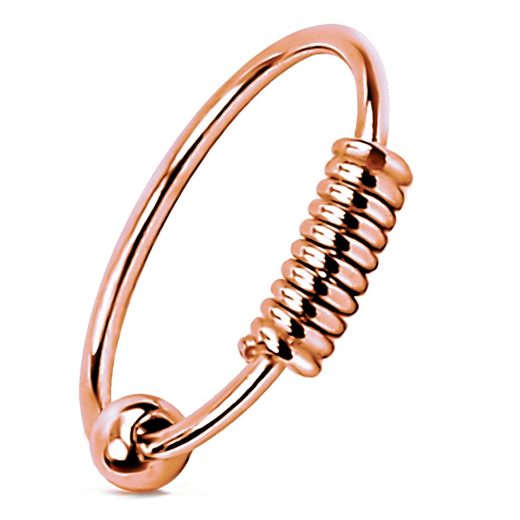 Eleganter Piercing-Ring aus 925 Sterling Silber – Nasen-, Lippen- & Ohrpiercing, 18K vergoldet