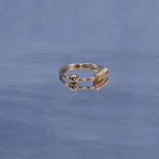 Eleganter Piercing-Ring aus 925 Sterling Silber – Nasen-, Lippen- & Ohrpiercing, 18K vergoldet