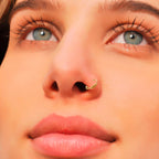 Eleganter Piercing-Ring aus 925 Sterling Silber vergoldet – Vielseitiger Ball Closure Schmuck