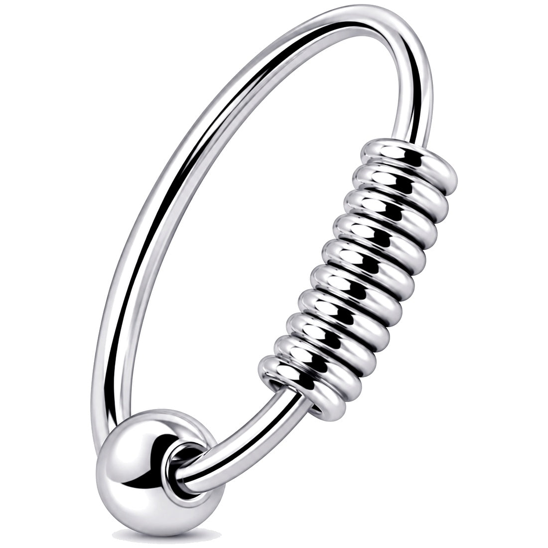 Eleganter Piercing-Ring aus 925 Sterling Silber – vielseitig tragbar als Nasen-, Ohr- oder Lippen