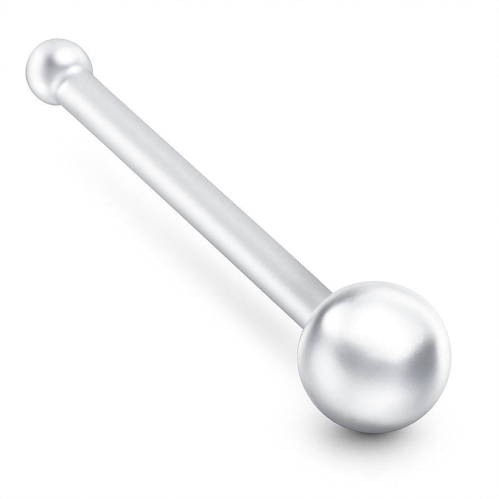 Eleganter 925 Sterling Silber Stecker – Handgefertigter Ohr- & Nasenpiercing, Designed in Germany