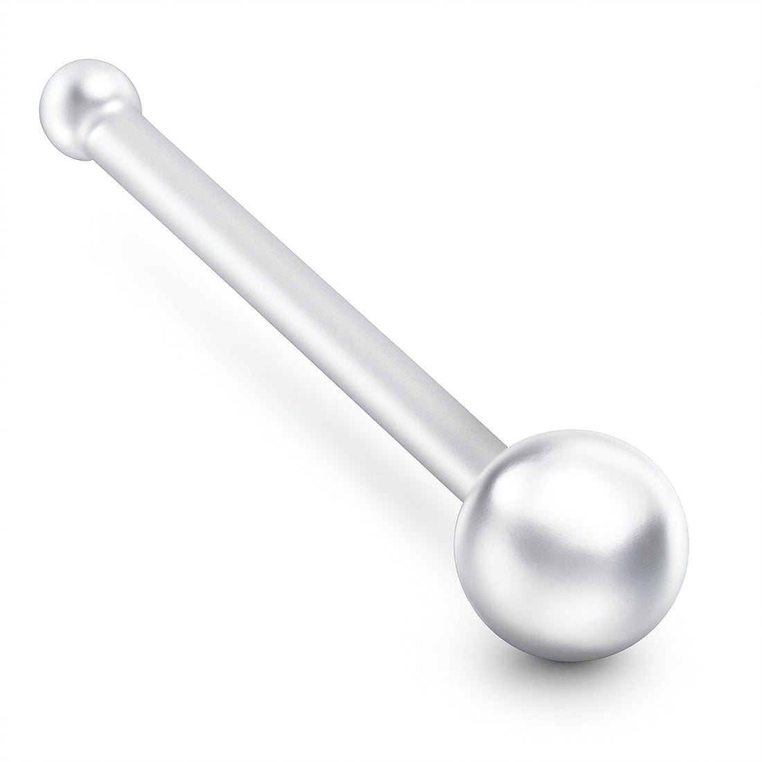 Eleganter 925 Sterling Silber Stecker – Handgefertigter Ohr- & Nasenpiercing, Designed in Germany