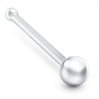Eleganter 925 Sterling Silber Stecker – Handgefertigter Ohr- & Nasenpiercing, Designed in Germany