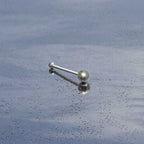 Eleganter 925 Sterling Silber Stecker – Handgefertigter Ohr- & Nasenpiercing, Designed in Germany