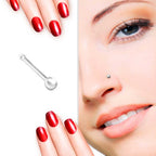 Eleganter 925 Sterling Silber Piercing-Stecker mit weißer Süßwasserperle – Handgefertigter Schmuck