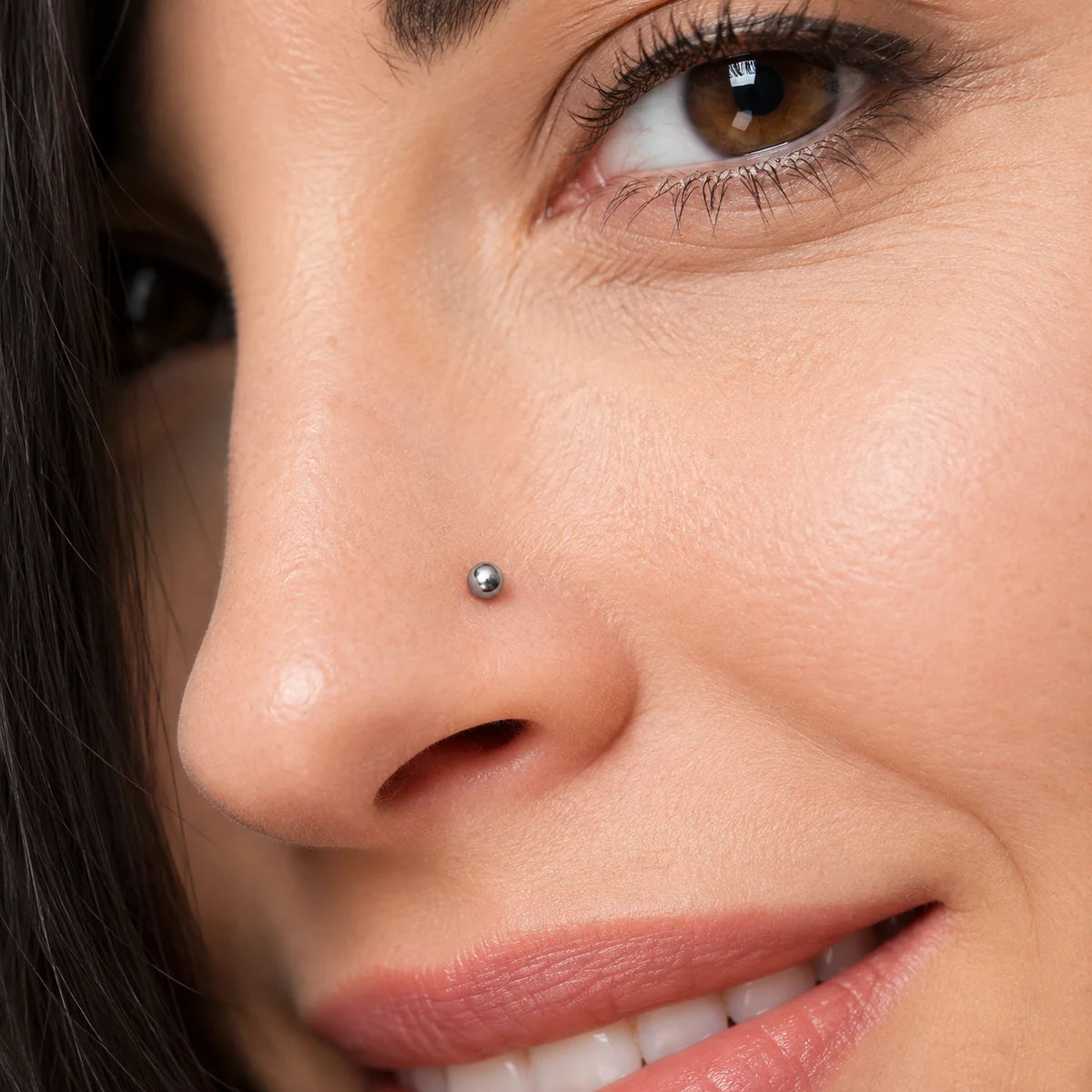 Eleganter 925 Sterling Silber Stecker – Handgefertigter Ohr- & Nasenpiercing, Designed in Germany