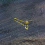 Eleganter 925er Sterling Silber Ohr- & Nasenstecker vergoldet – Hochglanz, handmade, hypoallergen